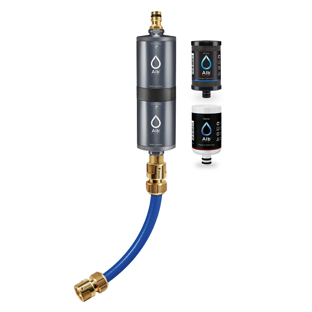 Alb Filter® FUSION Active+Nano Trinkwasserfilter | Camping-Set: Mobil VanSites Shop