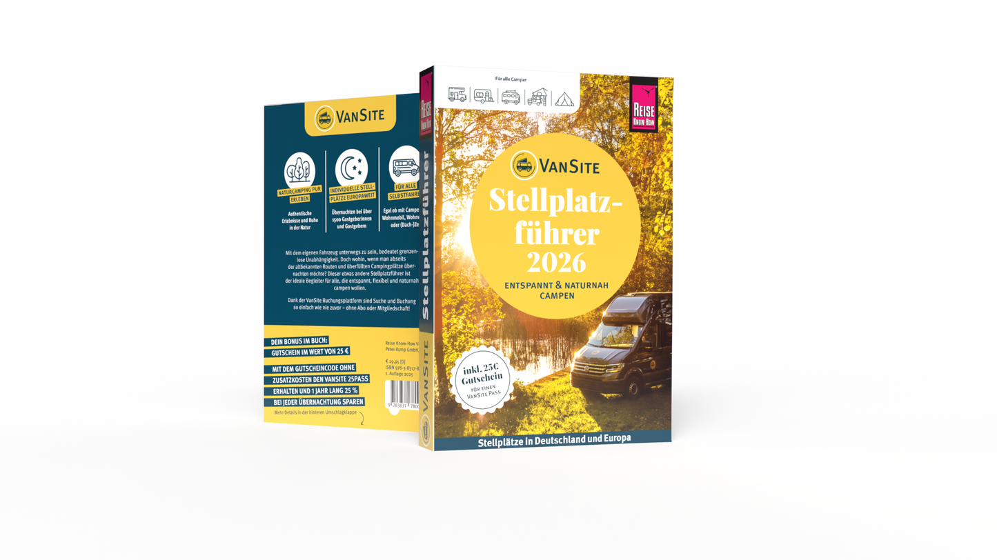 Stellplatzführer 2026 VanSites Shop