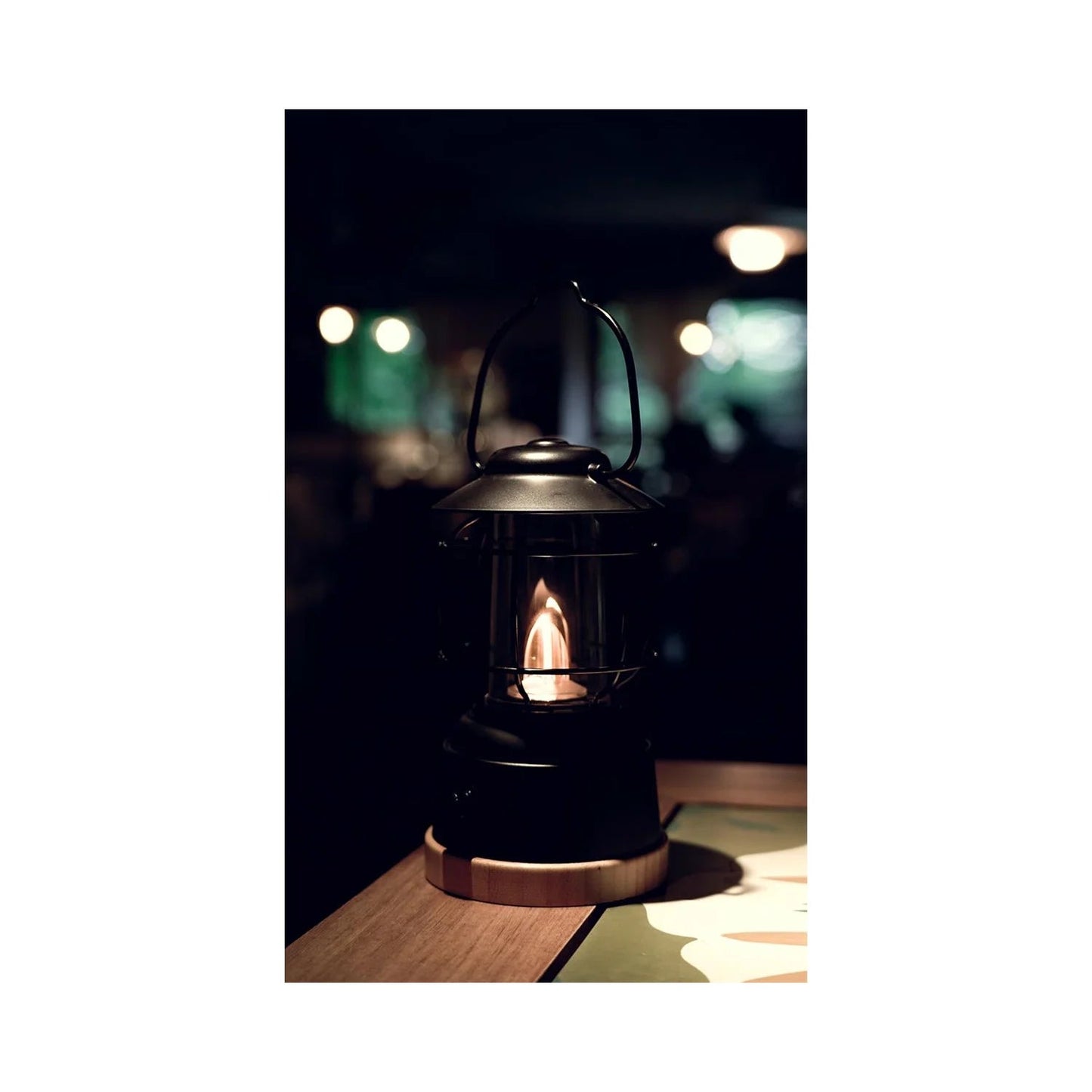 WOODY Lantern Campinglampe dimmbar Vickywood