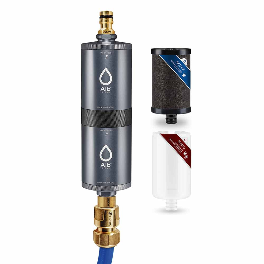 Alb Filter® FUSION Active+Nano Trinkwasserfilter | Camping-Set: Mobil VanSites Shop